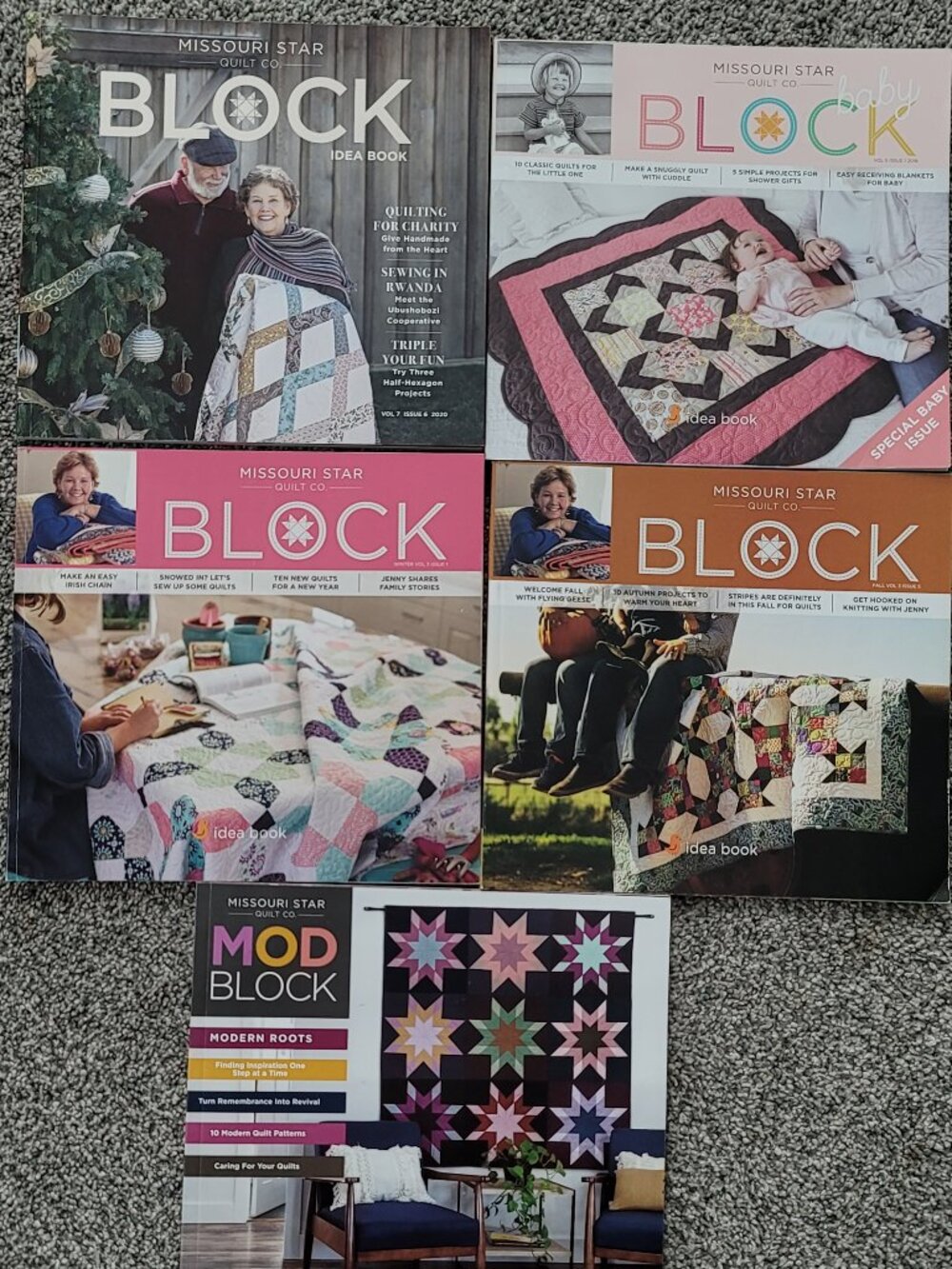 Lot of 5 Missouri Star Quilting Books